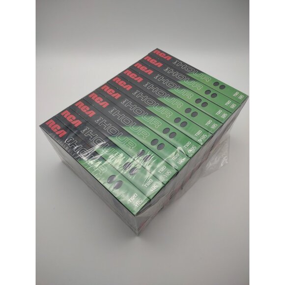 New 10 Pack RCA Blank 6 Hour VHS Videocassette Tapes T120, READ Plastic Tear - Picture 16 of 16